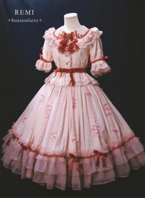 TouHou Project Remilia Scarlet Cosplay Dress Women Costume Girl Pink Outfit