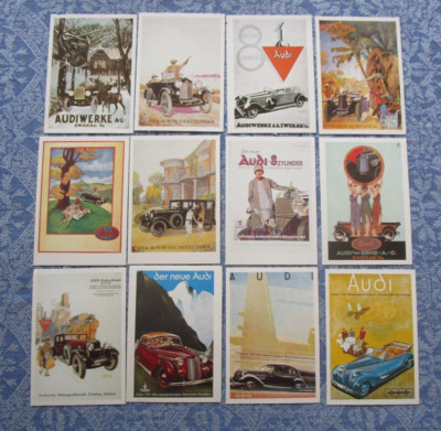 12 x AK/Postkarte Audi