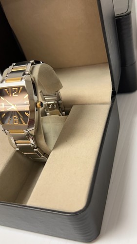 ROVEN DINO LADIES BASE METAL BLACK FACE SWISS MADE WATCH SAVOY-NEW - Picture 10 of 13