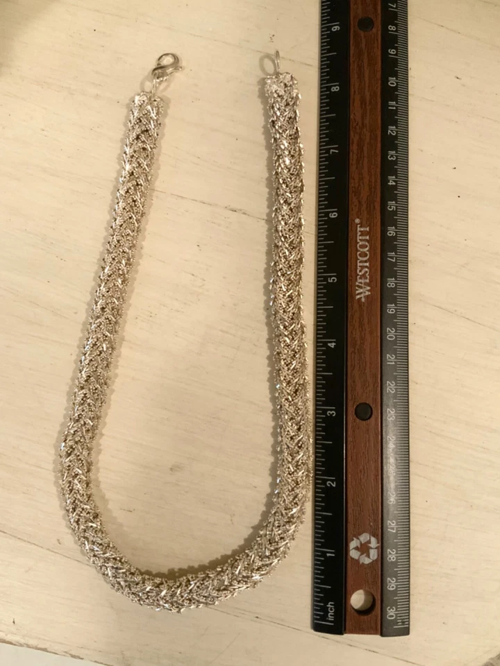 Винтажное ожерелье из чистого серебра ручной работы - Изображение 4 из 4