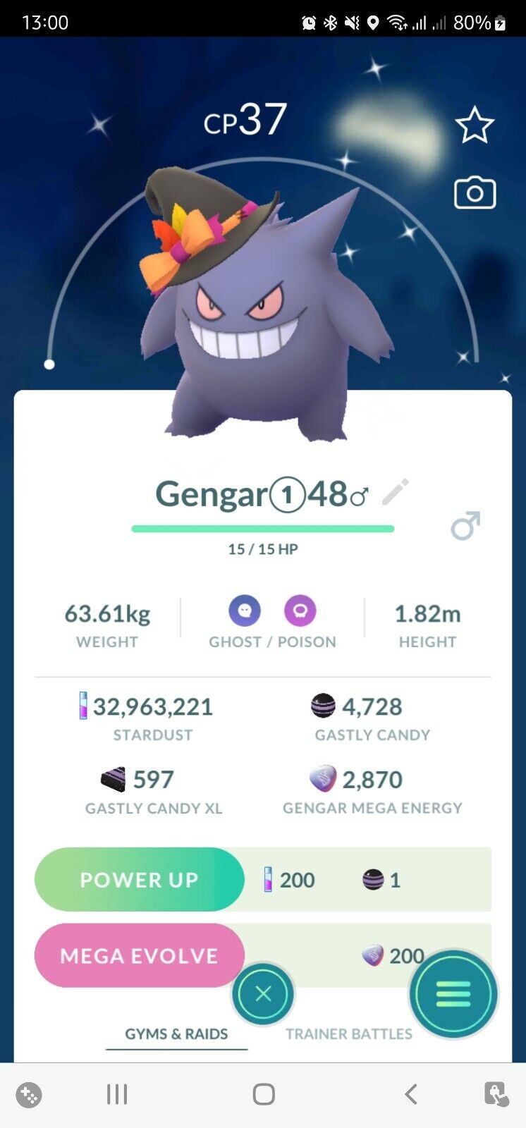 Tiny Shiny Gengar?! 😵😵😵 #pokemongo #shiny #shinypokemon