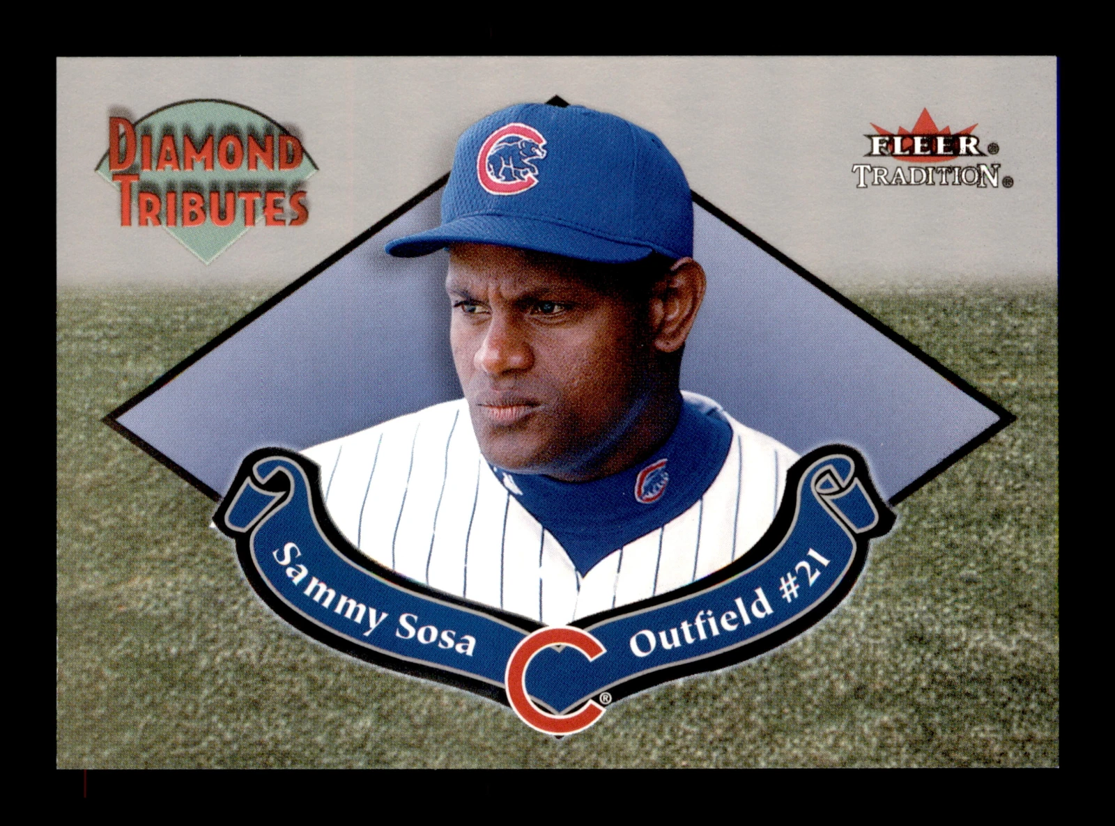 2002 Fleer Tradition Diamond Tributes #6DT Sammy Sosa Cubs Baseball Card