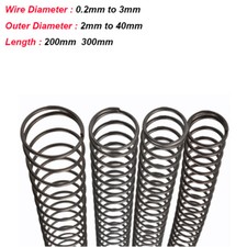 300mm Length Compression Springs Pressure Spring Stainless Steel,Steel 0.2mm-3mm