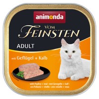 Animonda Vom Feinsten Adult Mit GeflüGel + Kalb 32X 100G Katzenfutter Nassfutter