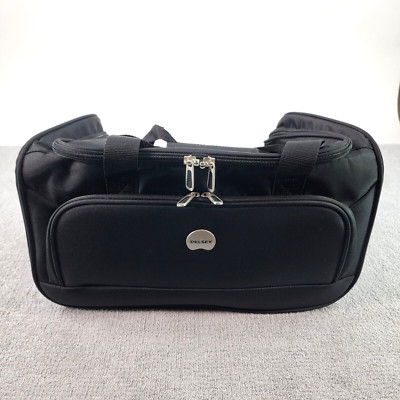 Delsey Paris Black Duffel Overnight Travel Weekend Bag