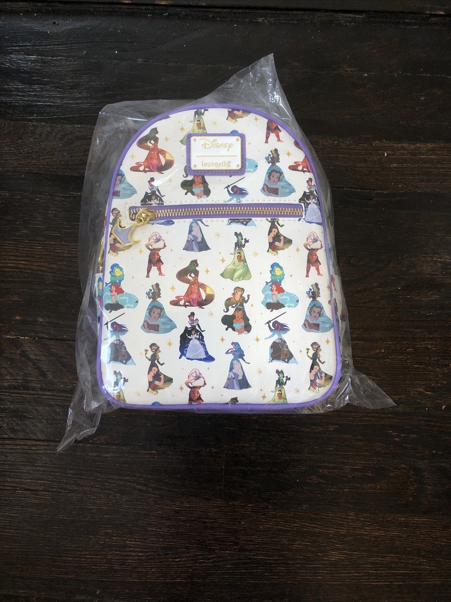 Loungefly Disney princesses dress mini backpack white  display picture 2