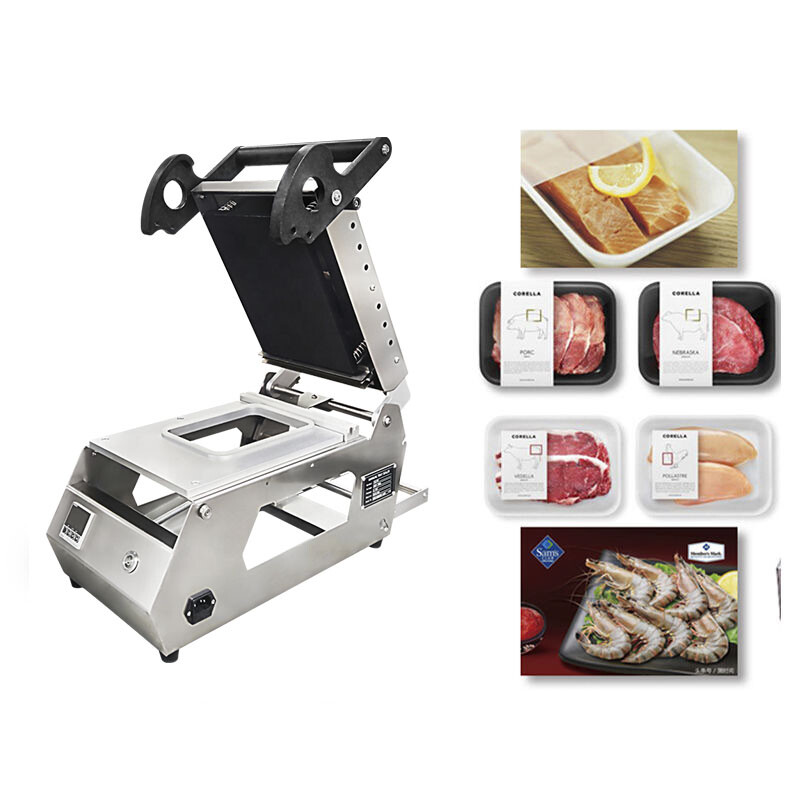 Fruit Meat Plastic Container Heat Sealer Food Tray Sealer