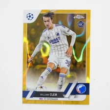William Clem Gold Lava 2022-23 Topps Chrome UEFA #139 FC Copenhagen