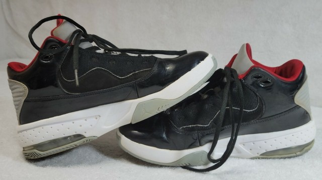 NIKE Jordan Max Aura 2 (Black/Gym Red-White-Wolf Grey) Size 5Y CN8094-006 for sale online | eBay