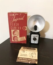 Herco Imperial Camera 620 Snap Shot Original Box With Flash Vintage UNTESTED
