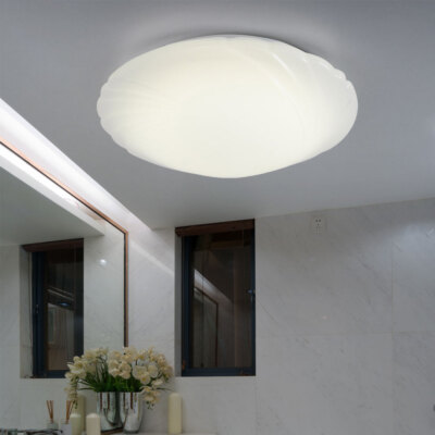 Deckenlampe Deckenleuchte Wohnzimmerlampe rund weiß Küchenleuchte LED D 35 cm