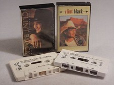 Lot of 2 Clint Black : Put Yourself in My Shoes 1990  Self Titled 1993 Cassette
