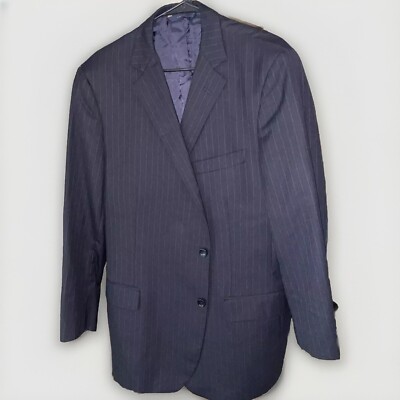 Brooks Brothers Fitzgerald Loro Piana Pinstripe Sport Coat Jacket Blazer 46L/41W