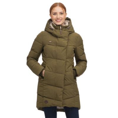 Ragwear Pavla Jacket Damen Light Olive Mantel Steppmantel