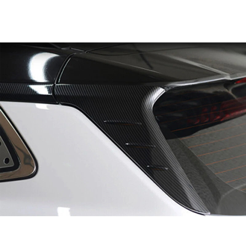 ABS Carbon Fiber Rear Window Side Wing Molding Trim  For Hyundai Kona 2018-2022  Foto 3 de 4