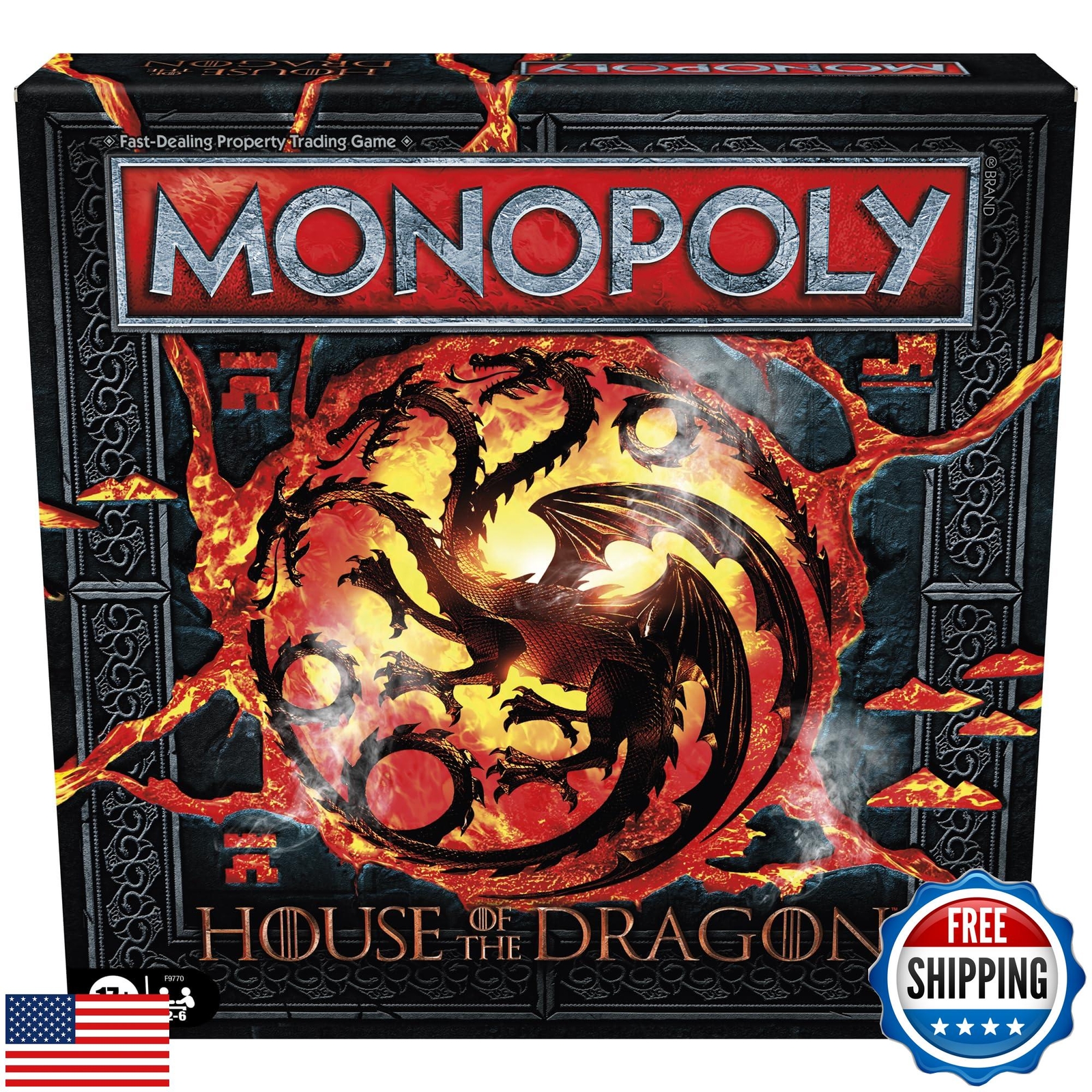 Juego de mesa Monopoly House of the Dragon Edition | Basado en la exitosa serie de televisión