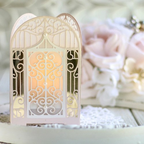 Troqueles de corte de metal troquelado molde de encaje puerta de boda marco libro de recortes papel artesanías - Imagen 4 de 6