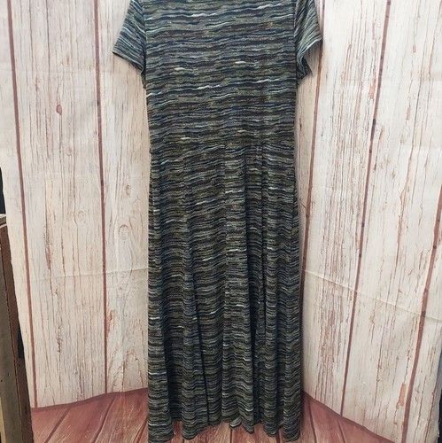 Perceptions New York Colorful Short Sleeve Midi Fit & Flare Dress - Picture 8 of 16
