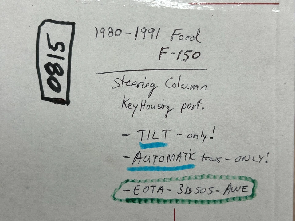 Ford F150 Bronco 80-91 - Llave brida columna dirección inclinable automática e0ta3d505awe Foto 2 de 4