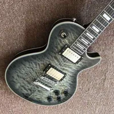 Factory Customized Brand New Clear Grey 6 String Electric Guitar Professional