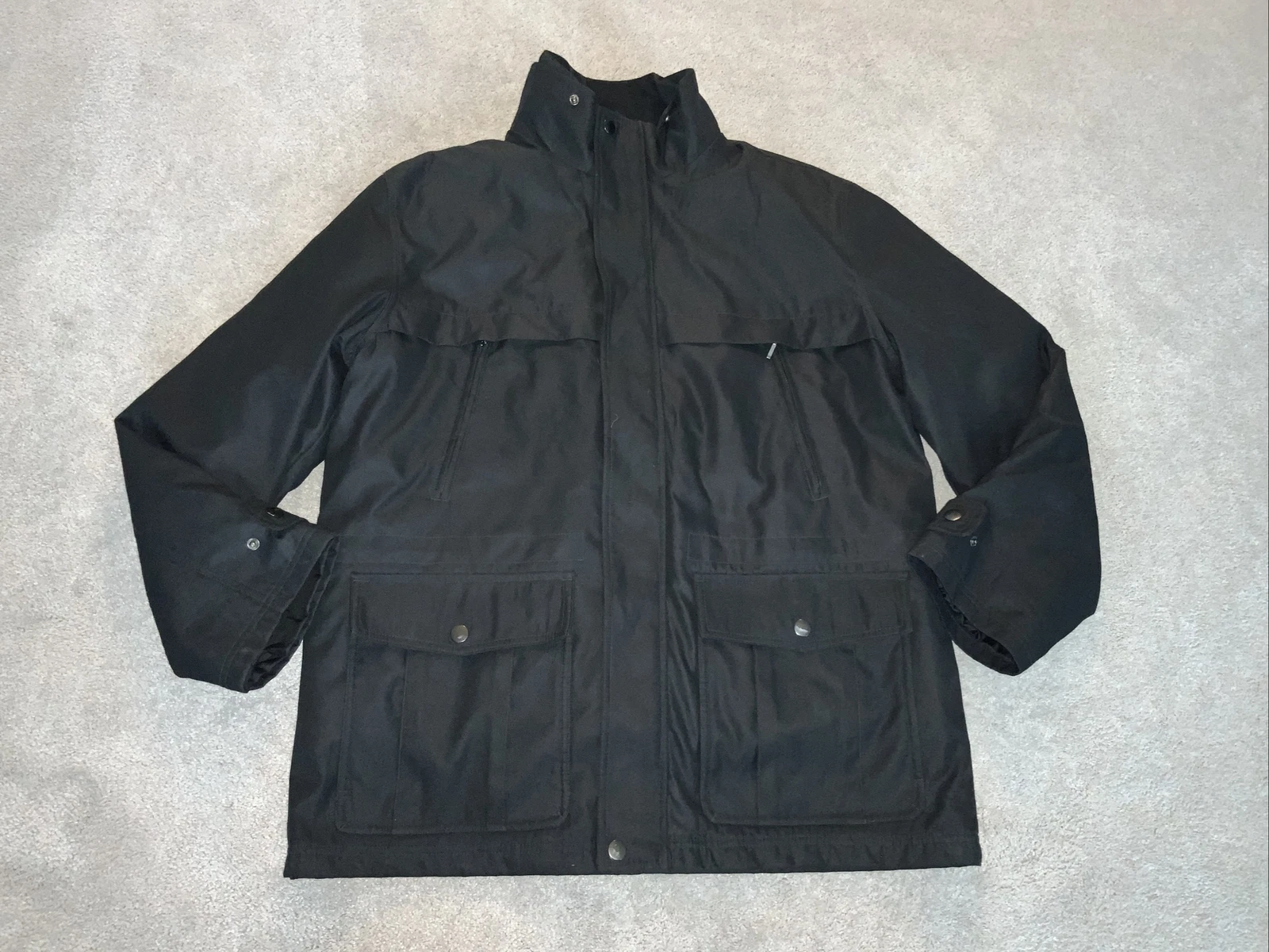 michael kors coat men’s Large L Black Removable Lining Insulated Jacket