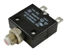 TE Connectivity Circuit Breaker, Thermal, 1P, 250V, 20A - W54-XB1A4A10-20