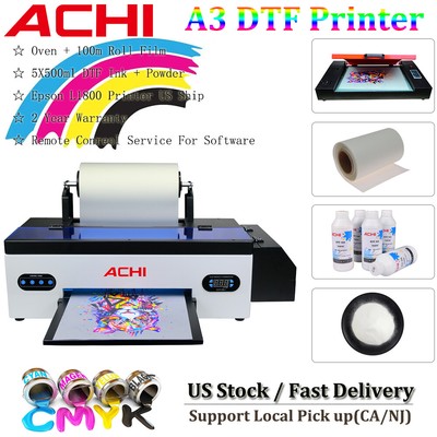 Epson L1800 A3 DTF Flatbed Printer Direct to Film For T-shirt Cloth Textile US 