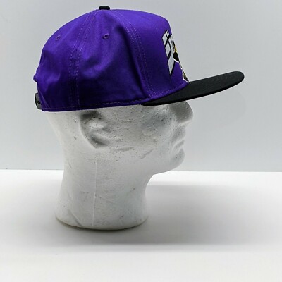 Jojos Bizarre Adventure Purple Black Snapback Hat 6 Panel Cap OSFA