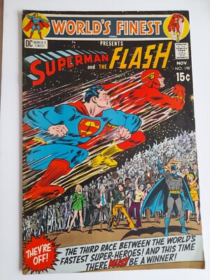 World's Finest #198 Nov 1970 VGC/FINE 5.0 Third Superman versus The Flash race