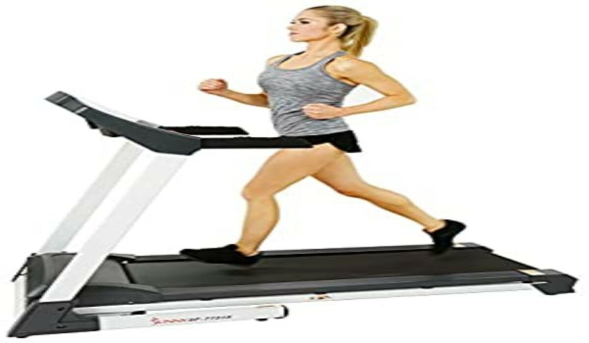 Sunny Health Fitness SFT7515 Smart Treadmill with Auto Incline for