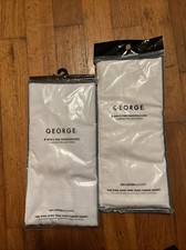 Lot Of Two- 12 Total George Men  s Fine Handkerchiefs 100 Cotton