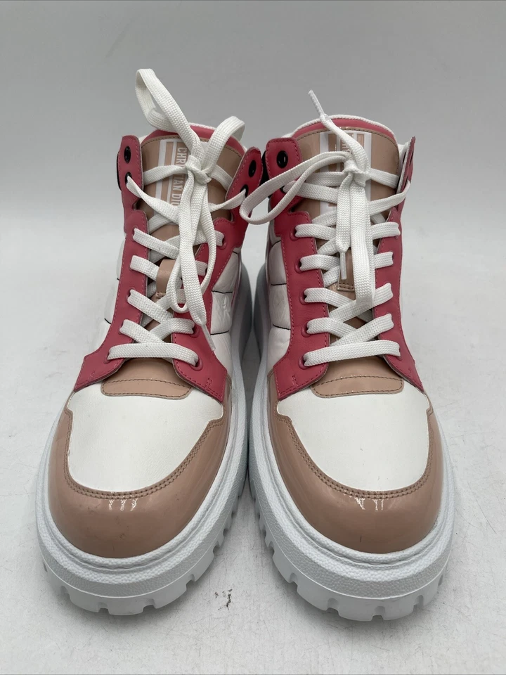 Women’s Dior D-Player Sneakers White/Pink/Black Size 40 - Image 3 of 4