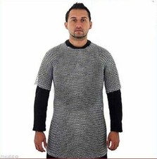 Aluminum Chainmail Shirt Butted Rings Medium Size Chain mail Reenactment LARP
