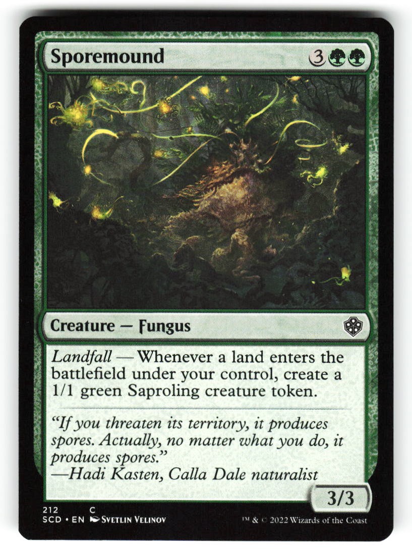 Sporemound #212 (NM) (Non-Foil) (C) (SCD) Magic MTG