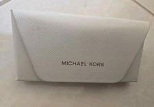 Michael Kors White Snap Closure SUNGLASS EyeGlass Case
