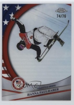 2026 Topps USA Flag Refractor 74/76 Hanna Faulhaber #59 1k9t