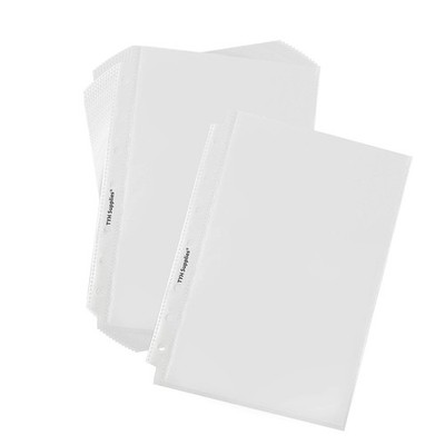 TYH Supplies Mini Sheet Protectors for Binder, 100 Pack Of 100, Non-glare 