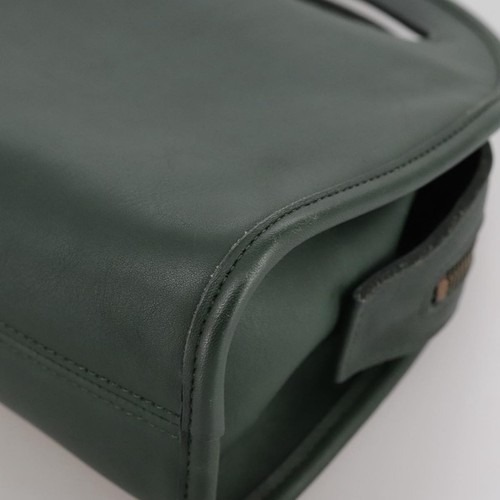 Coach Hand Bag Leather Green Auth 109432 - Picture 11 of 23
