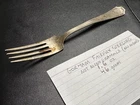 Gorham Silver Sterling Silver Fork Fairfax Pattern 1910 7-1/4"