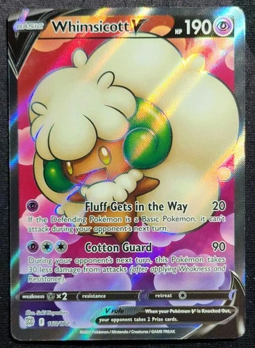 Whimsicott V (Full Art) 160/172 Swsh09: Brilliant Stars Holo