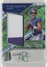 2018 Panini Spectra Neon Green Prizm 13/50 Kyle Lauletta #RR-KL Patch Auto u6m