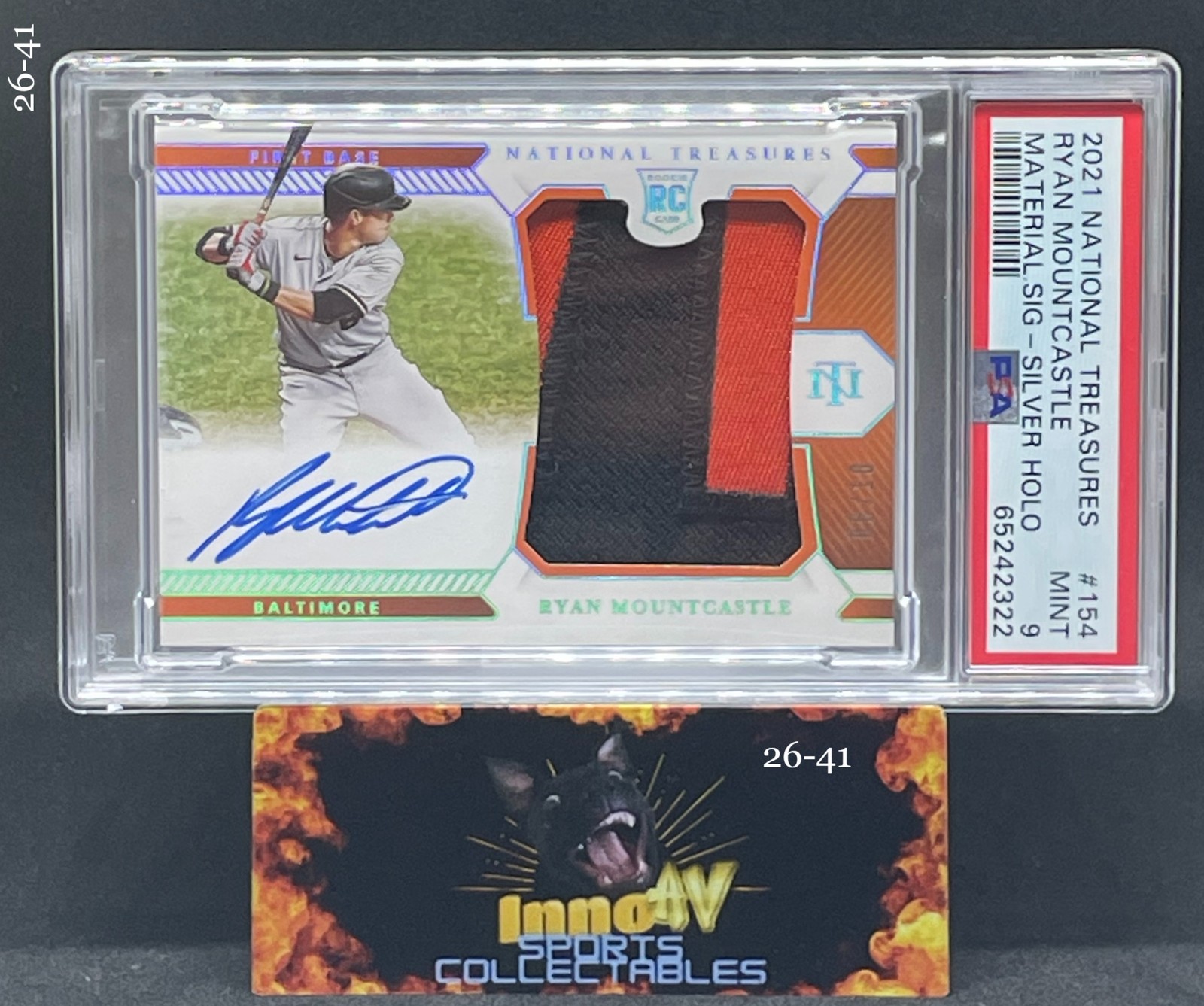 2021 Panini NT Ryan Mountcastle #154 RPA Silver /10  PSA 9 (RC, AU)
