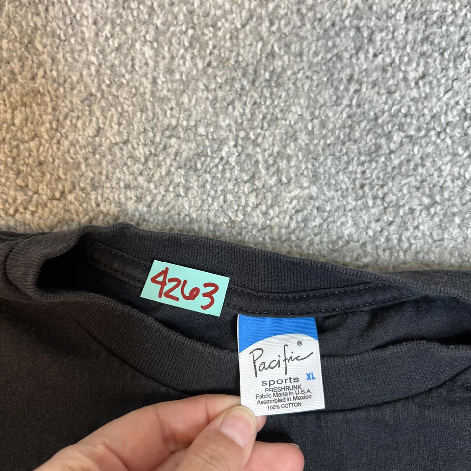 Camisa masculina vintage D-Generation X XL preta WWE luta livre manga longa EUA 2000s - Imagem 4 de 4