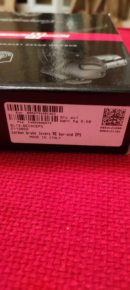 NEW Campagnolo Record EPS 11 Speed Bar-End Brake Levers/Shift Control Carbon - Image 2 of 4