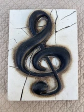 Sid Dickens Memory Block / Tile, T-06 Treble Clef, 7 7/8" x 6 1/8", Chips