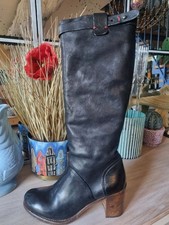 ❤️ AIRSTEP A.S.98 Sacre Stiefel 299€ Boots 40 schwarz Leder 70´s Art Blockabsatz