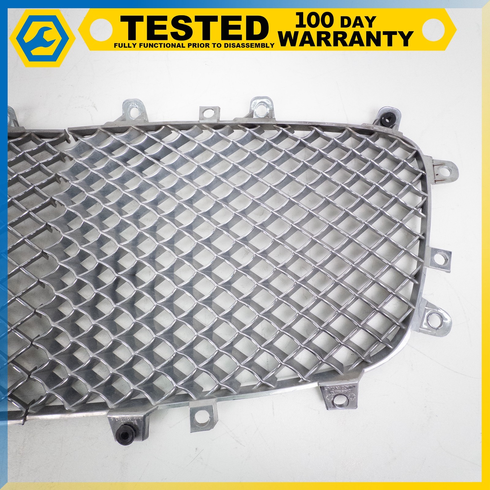 03-10 BENTLEY CONTINENTAL GT LEFT & RIGHT SIDE HOOD RADIATOR GRILLE GRILL SET OE