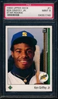 04351748 - 1989 Upper Deck 1 Ken Griffey Jr RC Rookie PSA 9