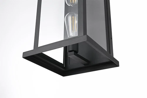 Elegant Lighting Neil 10" Outdoor Wall Sconce in Black - Picture 6 of 8
