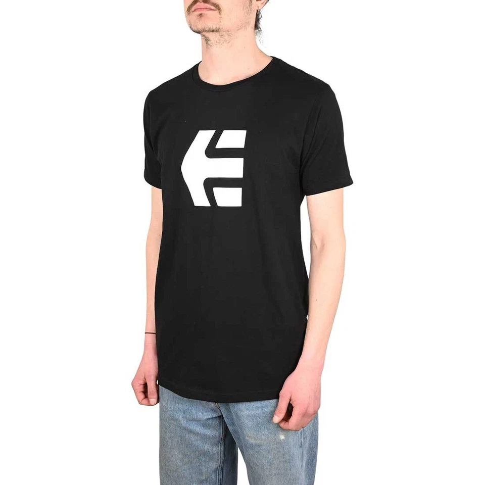 T-Shirt Etnies Icon S/S - Noir/Blanc - Photo 3/4